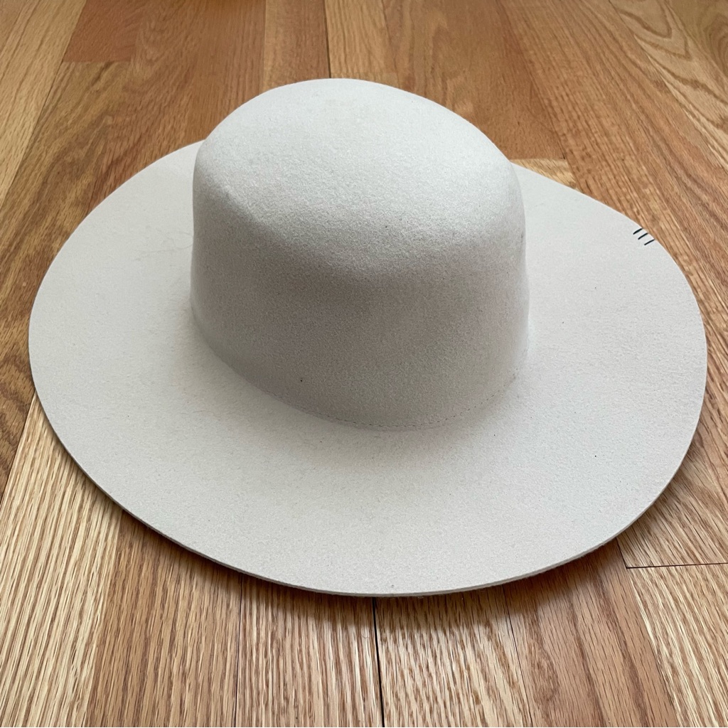 Gigi Pip Wide Brim Wool Felt Hat In Cream